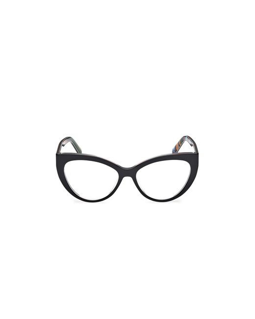 Emilio Pucci Black Ep5215 001 Optical Frames Acetate Cat Eye Normal