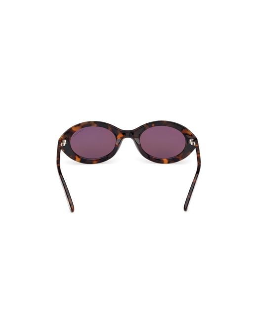 Tom Ford Black Ft1186 Carmen 52E Sunglasses Acetate Round Normal
