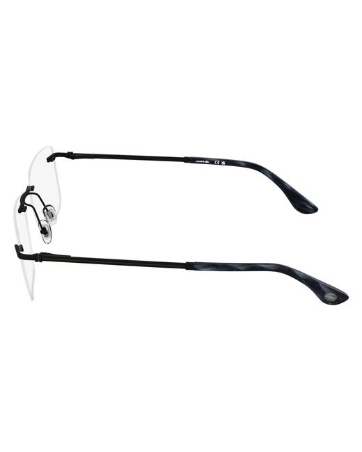 Lacoste Black L2324 002 Optical Frames Metal Squared Normal for men