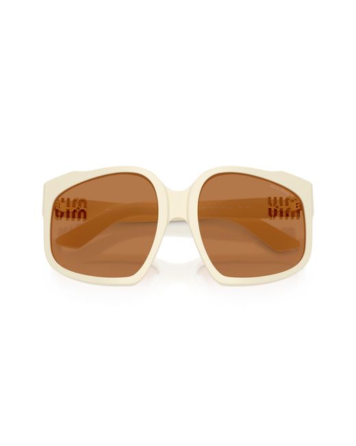 Miu Miu Black Mu A07S 21D90Q Sunglasses Acetate Geometric Normal