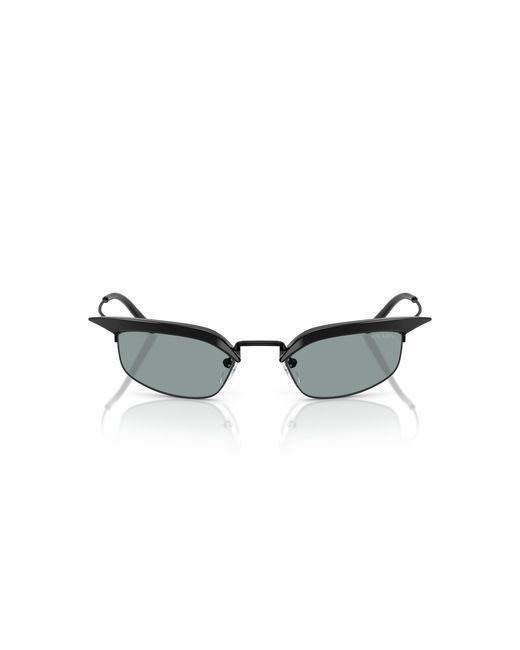 Prada Black Pr B50S 1Ab3C2 Sunglasses Metal Squared Normal