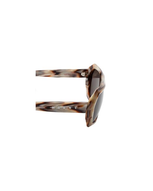 Marni Black 9Uh Dhazut Shell Sunglasses Acetate Squared Normal