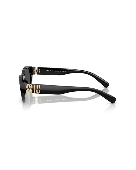Miu Miu Black Mu A03S 16K08Z Sunglasses Acetate Geometric Normal