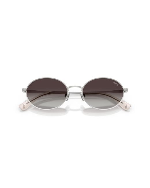 Polo Ralph Lauren Black Ph3162 90018G Sunglasses Metal Round Normal Nuanced for men