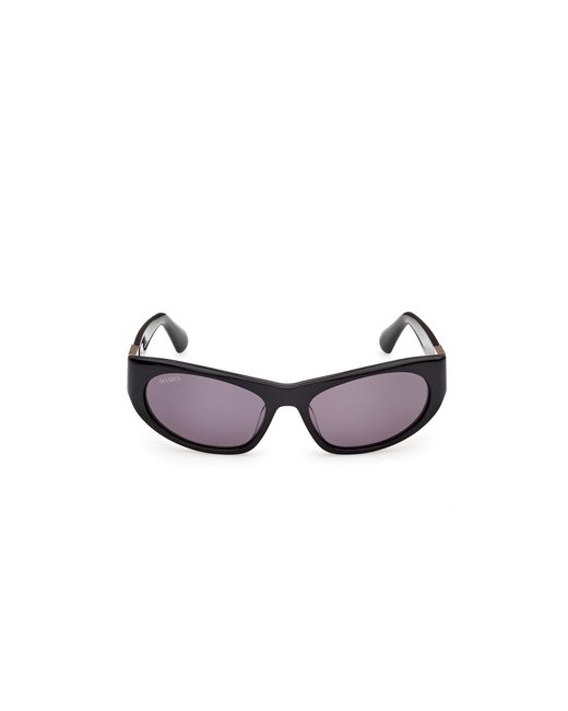 MAX&Co. Black Mo0151 01A Sunglasses Acetate Smoke Cat Eye Normal
