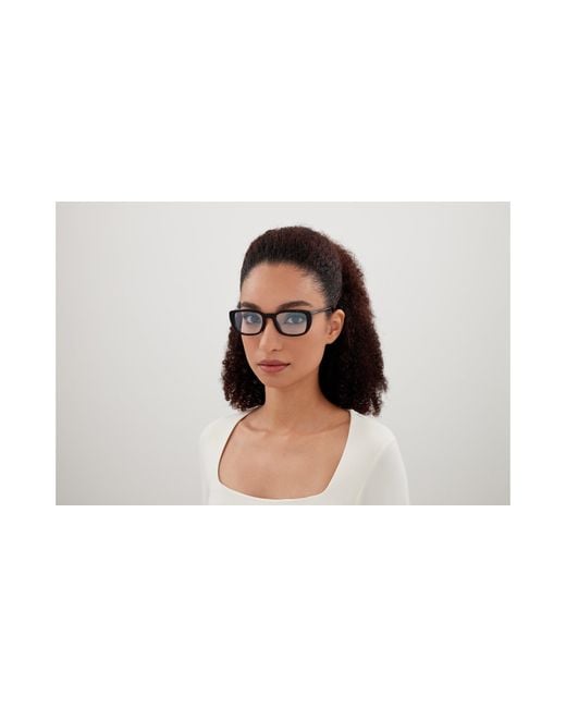 Saint Laurent Black Sl 776 006 Optical Frames Acetate Transparent Squared