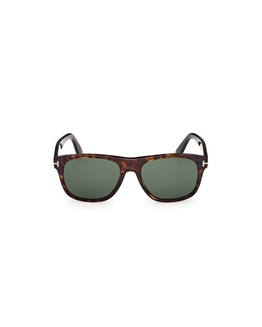 Tom Ford Black Ft1284 Marlon-02 52N Sunglasses Acetate Squared Normal for men