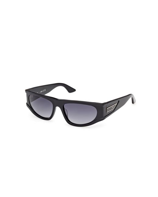 Gcds Black Gd0066 01B Sunglasses Acetate Smoke Round Normal