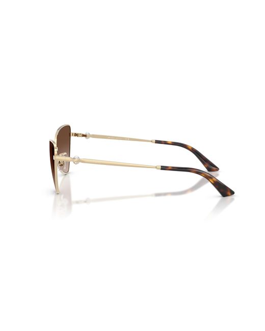 Jimmy Choo Black Jc4015Hb 300613 Sunglasses Metal Cat Eye Normal Shaded