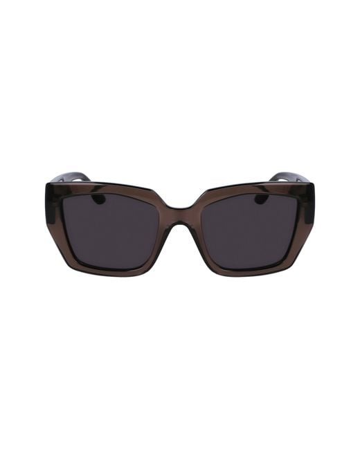 Karl Lagerfeld Black Kl6143S 020 Sunglasses Injected Squared Normal Normal