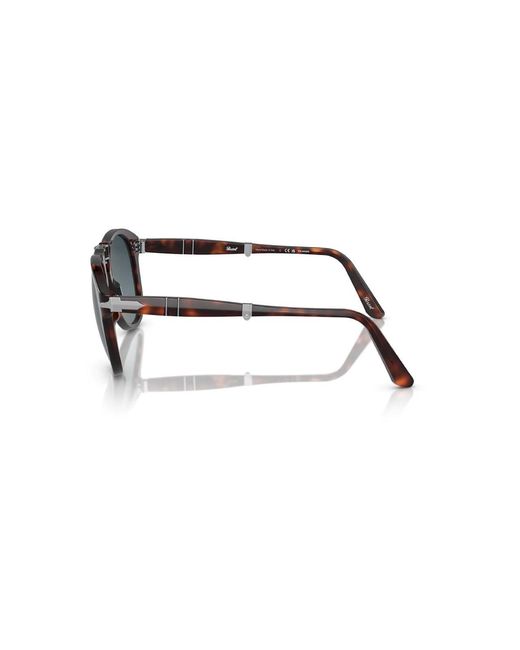 Persol Black Po0714 Folding 24/S3 Sunglasses Acetate Pilot Polarized Shaded for men