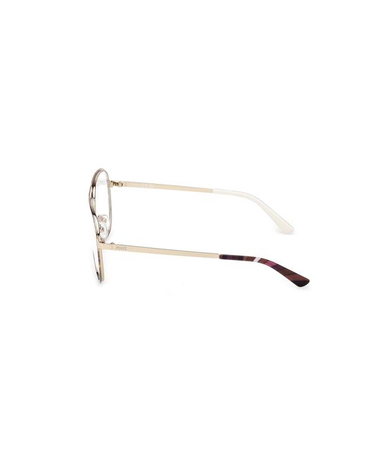 Emilio Pucci Black Ep5267 056 Optical Frames Metal Pilot Normal