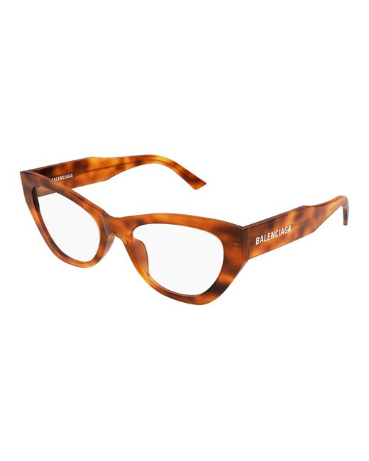 Balenciaga Black Bb0449O 003 Optical Frames Acetate Transparent Cat Eye
