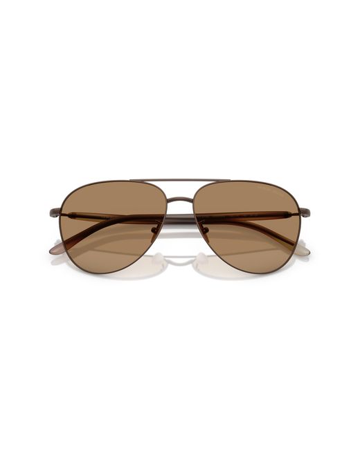 Giorgio Armani Black Ar6162 3006M4 Sunglasses Steel Pilot Photochromatic for men