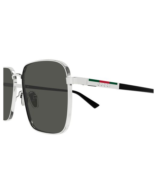 Gucci Black Gg1965Sk 001 Sunglasses Metal Squared for men