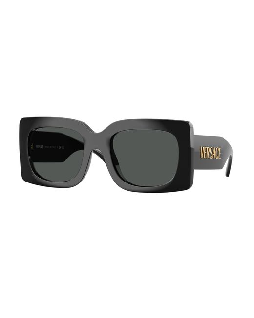 Versace Black Ve4496U Gb1/87 Sunglasses Injected Squared Normal