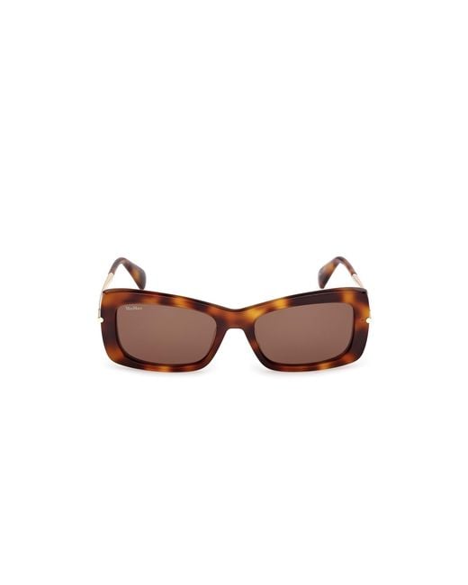 Max Mara Black Mm0194 52E Sunglasses Acetate Squared Normal