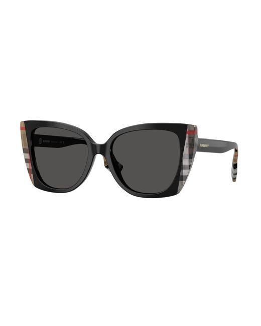 Burberry Black Be4393 Meryl 405587 Sunglasses Acetate Cat Eye Normal