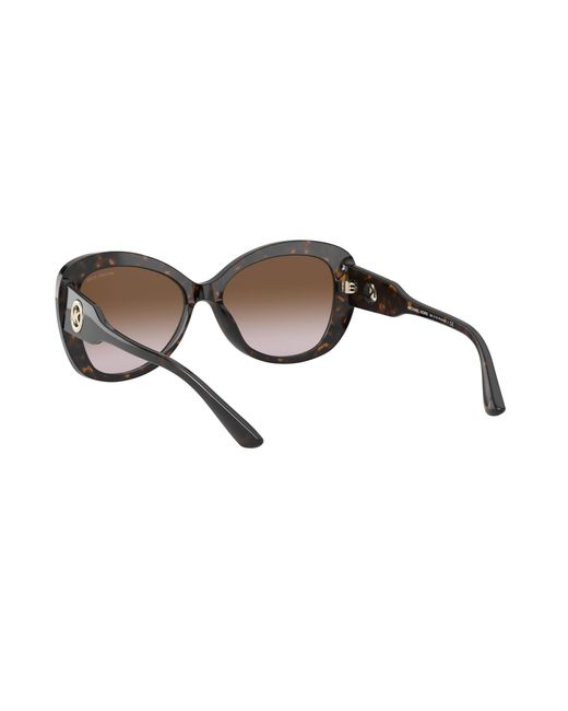 Michael Kors Black Mk2120 Positano 300613 Dark Tort Sunglasses Plastic Butterfly Normal Shaded