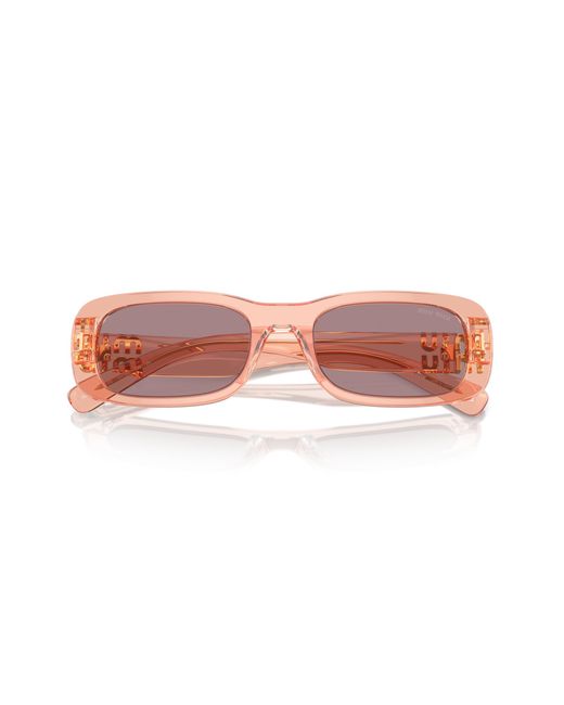 Miu Miu Black Mu 08Zs 13T06I Sunglasses Acetate Squared Normal