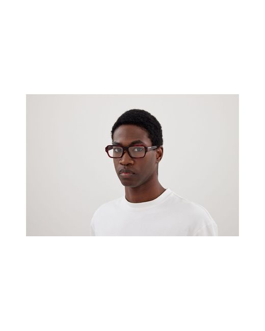 Gucci Black Gg1887S 005 Sunglasses Acetate Transparent Squared for men