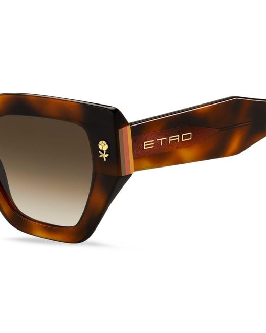 Etro Black 0010/S 05L/Ha Sunglasses Acetate Squared Normal Shaded
