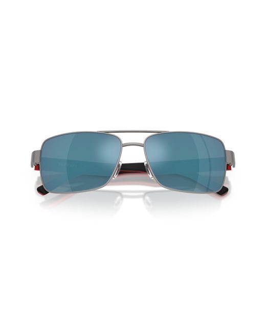 FERRARI SCUDERIA Black Fz5005 115/55 Sunglasses Metal Squared Normal for men