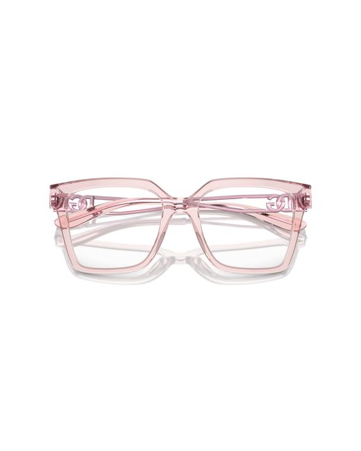 Dolce & Gabbana Black Dg3376B 3148 Optical Frames Acetate Transparent Squared Normal