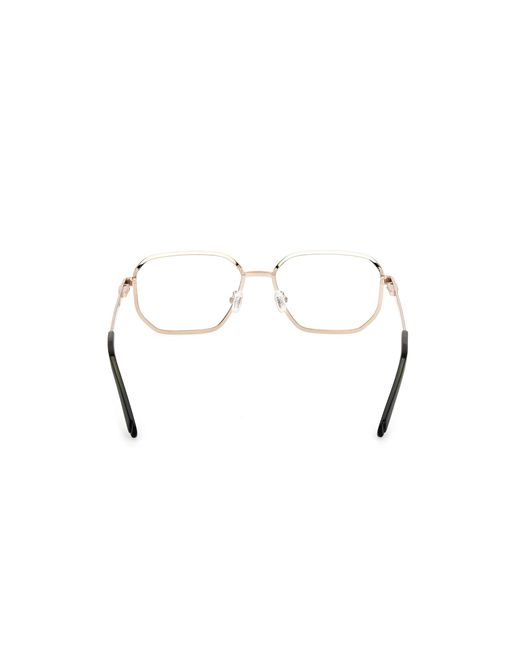 Guess Black Gu50240 033 Optical Frames Metal Geometric Normal for men