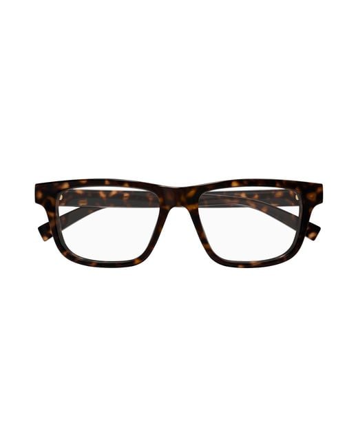 Gucci Black Gg1987O 002 Optical Frames Injected Transparent Squared for men