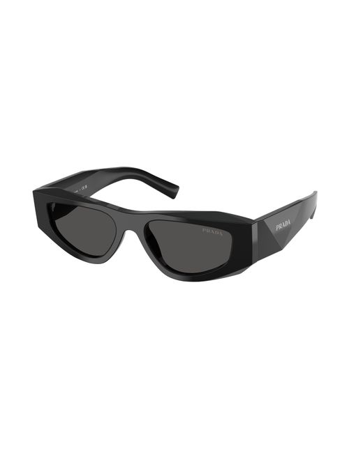 Prada Black Pr B19S 16K08Z Sunglasses Acetate Pillow Normal for men