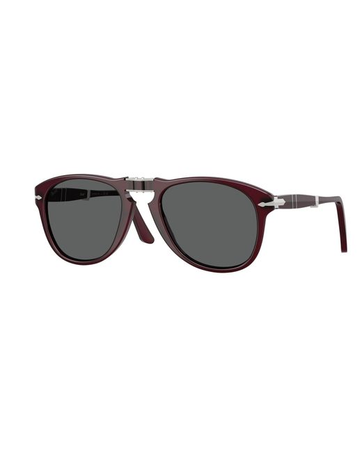 Persol Black Po0714 Folding 1216B1 Sunglasses Acetate Pilot Normal for men
