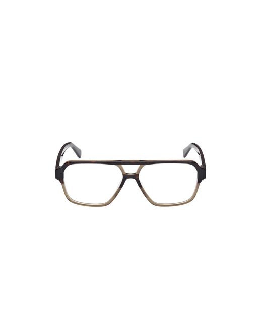 Guess Black Gu50093 056 Optical Frames Acetate Squared Normal for men