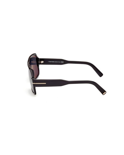 Tom Ford Black Ft0933 Camden 01A Sunglasses Acetate Squared Normal for men