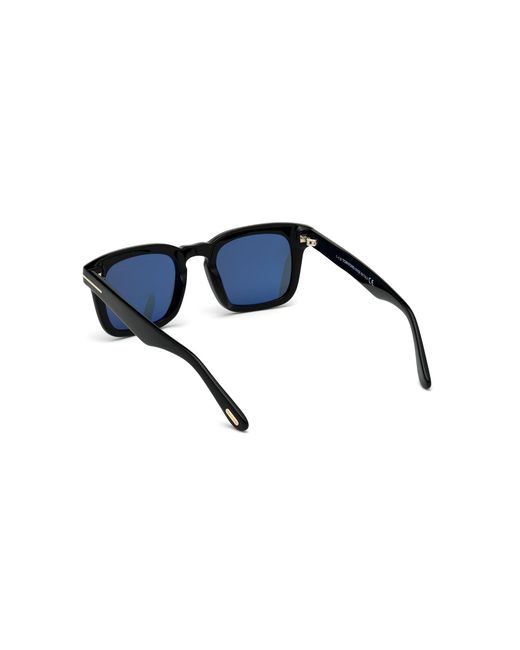 Tom Ford Black Ft0751 Dax 01V Sunglasses Acetate Squared Polarized for men