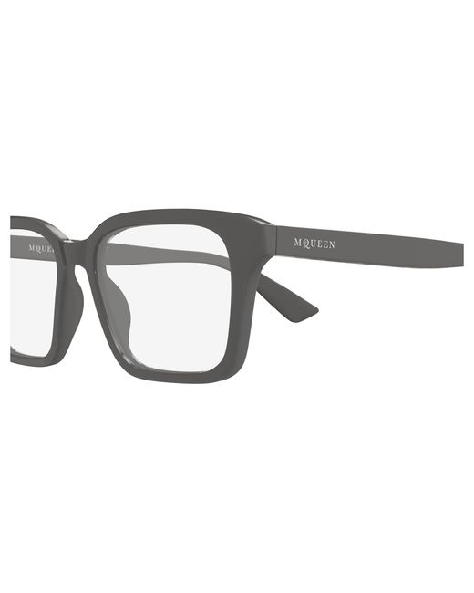 McQueen Black Am0566O 003 Optical Frames Acetate Transparent Squared