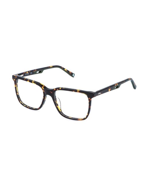 Fila Black Vfia92 779Y Optical Frames Acetate Squared for men