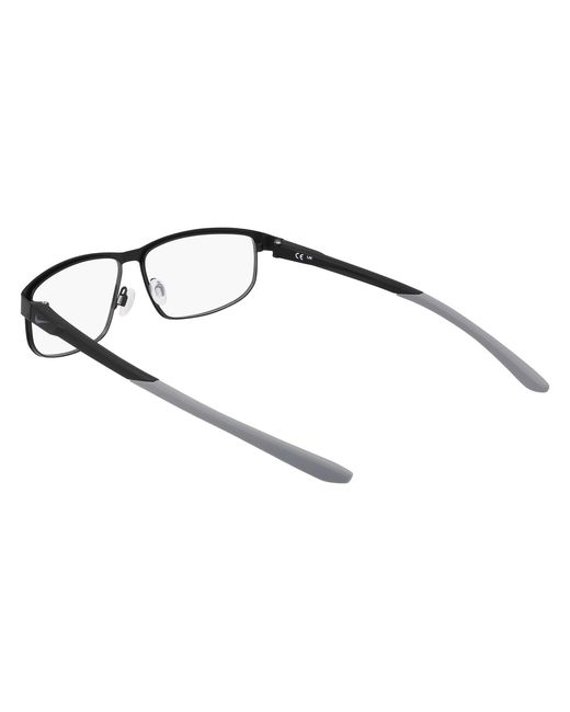 Nike Black 8157 001 Optical Frames Metal Squared Normal for men