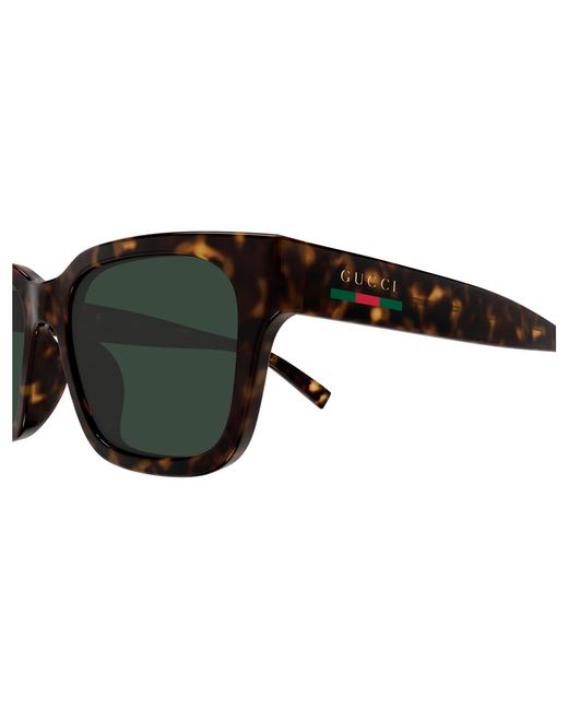 Gucci Black Gg1857Sk 002 Sunglasses Injected Squared for men
