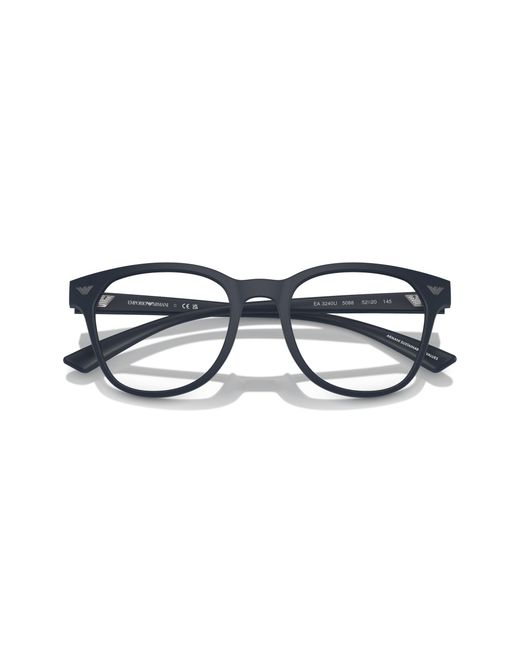 Emporio Armani Black Ea3240U 5088 Optical Frames Injected Pantos Normal for men