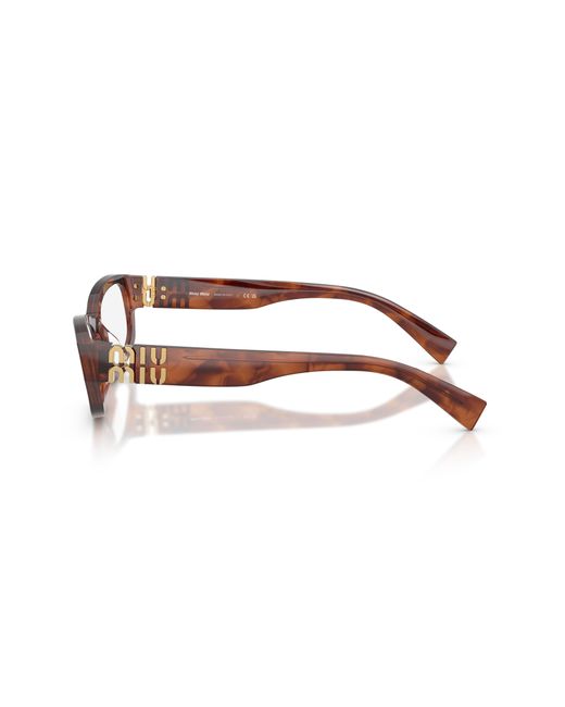 Miu Miu Black Mu 04Yv 26E1O1 Optical Frames Acetate Geometric Normal