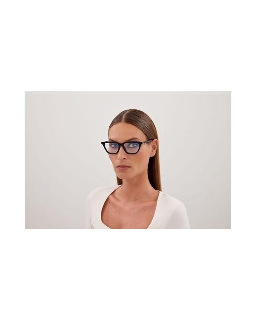 Saint Laurent Black Sl 889 Sulpice Thin Opt 001 Optical Frames Acetate Transparent Cat Eye