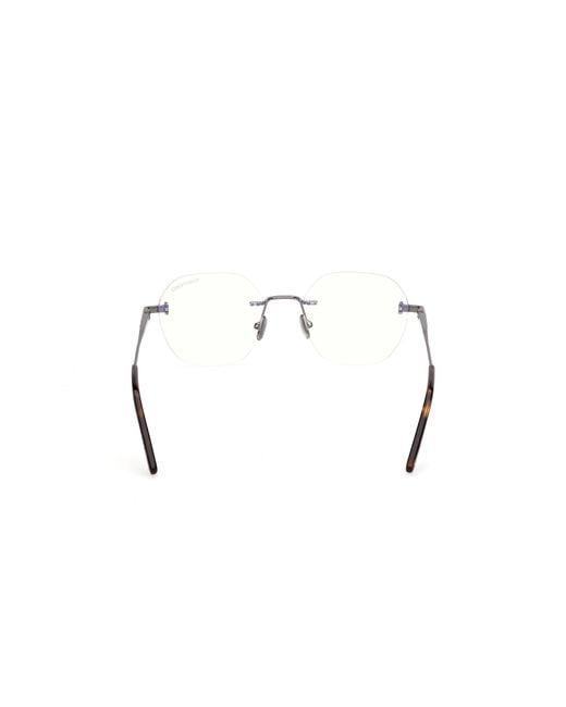 Tom Ford Black Ft6126-B 008 Optical Frames Metal Geometric Normal for men