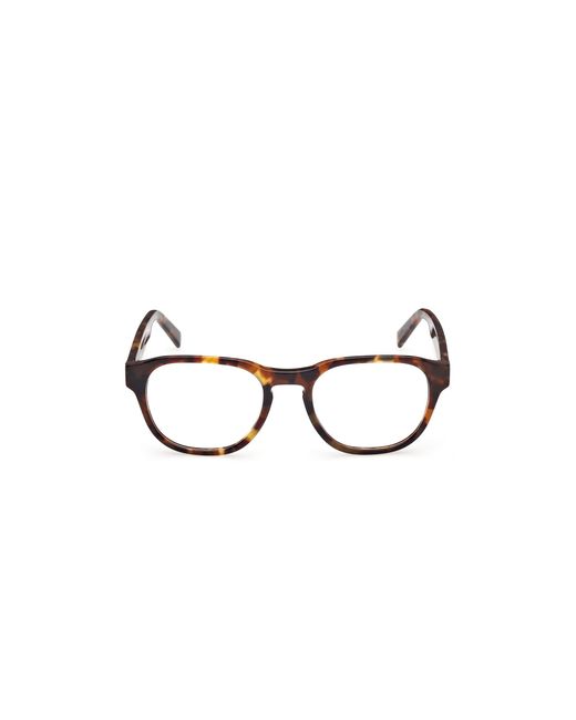 Timberland Black Tb50052 054 Optical Frames Acetate Round Normal for men