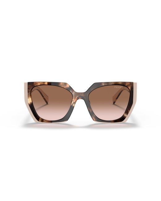 Prada Black Pr 15Ws 01R0A6 Sunglasses Acetate Squared Normal Shaded
