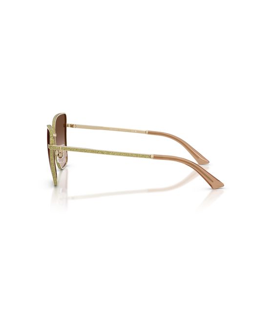 Jimmy Choo Black Jc4023J 300613 Sunglasses Metal Squared Normal Shaded