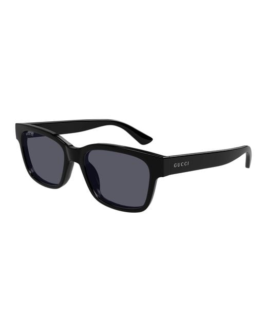 Gucci Black Gg1716S 001 Sunglasses Injected Squared for men