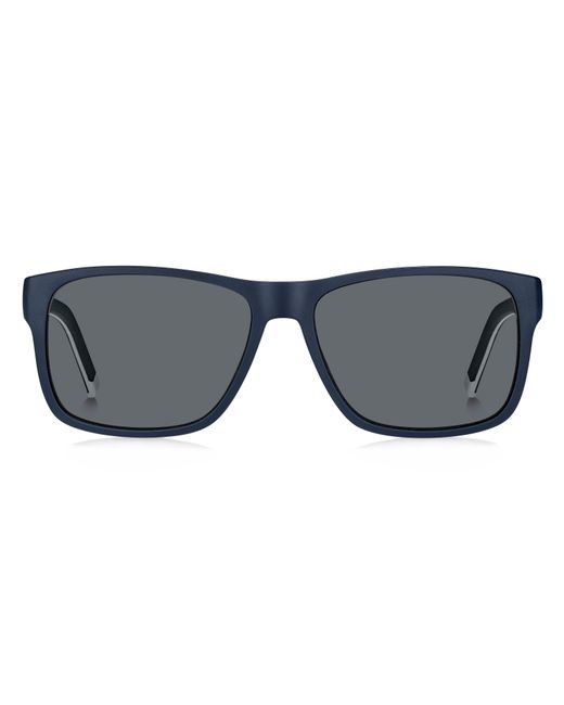 Tommy Hilfiger Black Th 1718/S 0Ju/Ir Sunglasses Plastic Squared for men