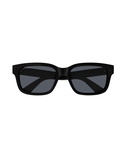 Gucci Black Gg1583S 001 Sunglasses Injected Squared for men