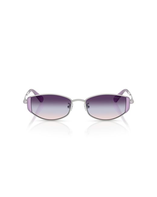 Swarovski Black Sk7035D 4001U7 Sunglasses Metal Round Normal Shaded